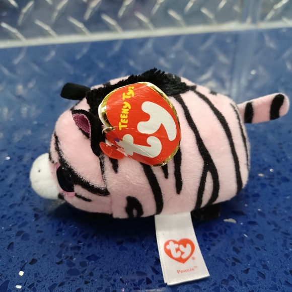 •Teeny Ty Beanie Babies Pennie Zebra - Picture 4 of 17